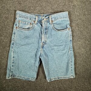 Levi's 505 Regular Fit Light Wash Denim Jorts Shorts Men's Size 32 Y2K